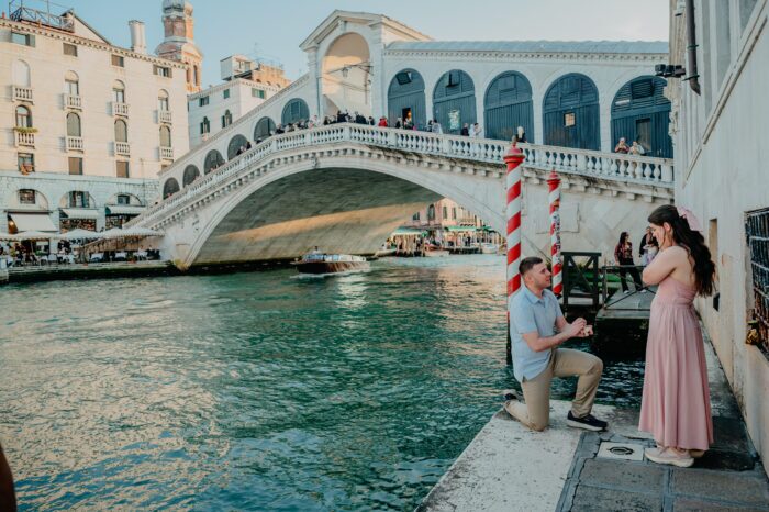 Photography session in Venice captured by a professional local photographer