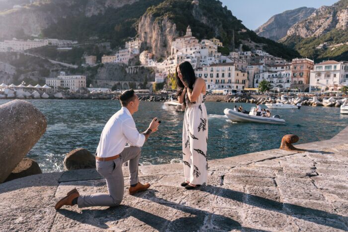 Professional photography session on the Amalfi Coast captured by a local Amalfi Coast photographer