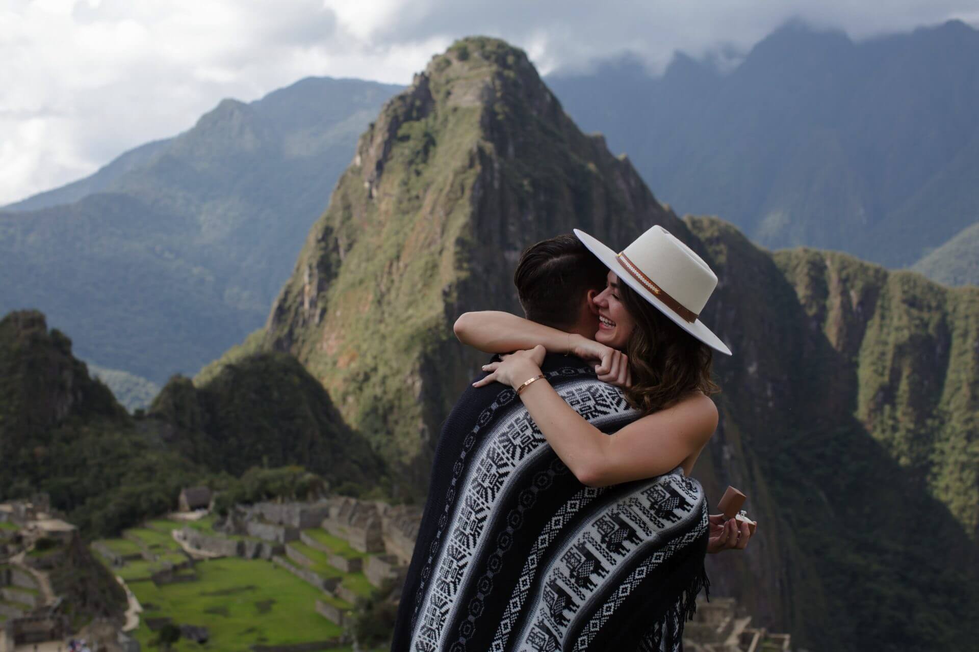 Destination proposal at Machu Picchu in Peru