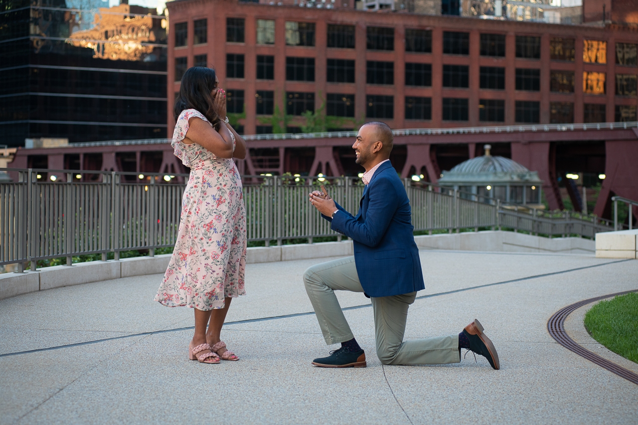 hire a proposal photograhper in Chicago